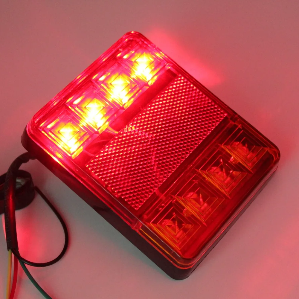 2 шт. 8 светодиодов задние фонари для автомобиля предупреждающие лампы