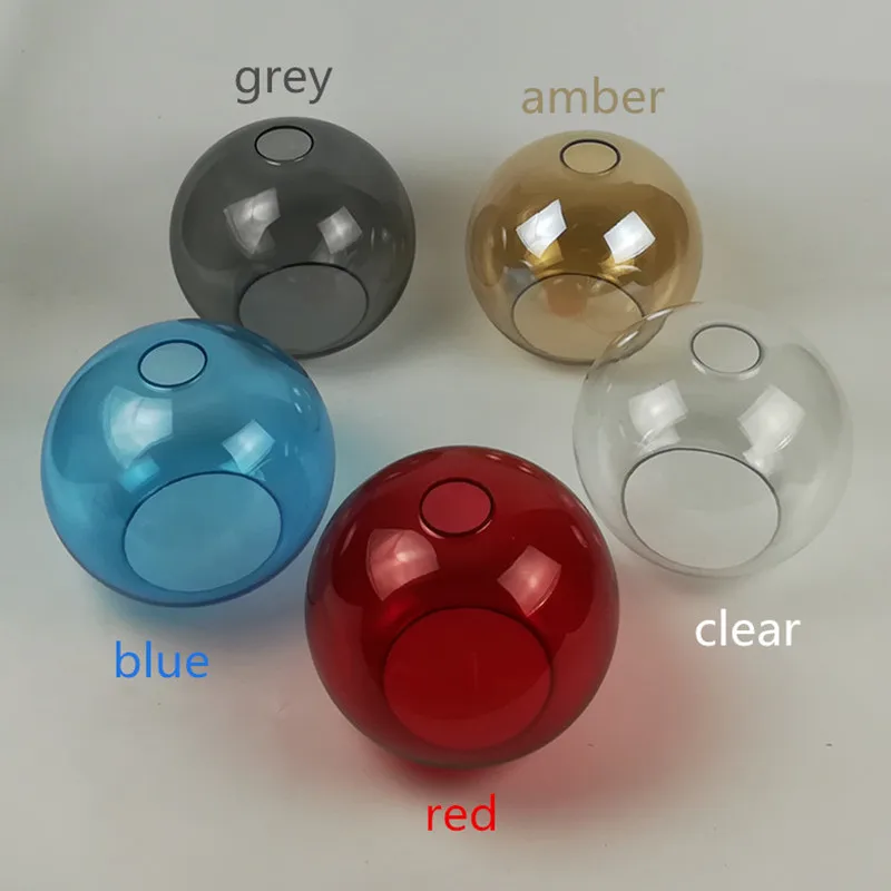 

Nordic Muticolor Glass Round ball Pendant Lamp Retro Industrial Wind E27 Pendant Lights Fixtures for Kitchen Restaurant Bar Cafe