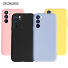 Чехол для телефона ярких цветов для OPPO Reno6 Reno 6Pro Plus 5G Ультратонкий силиконовый мягкий чехол из ТПУ для Oppo Reno6 Pro Reno 6 Pro +