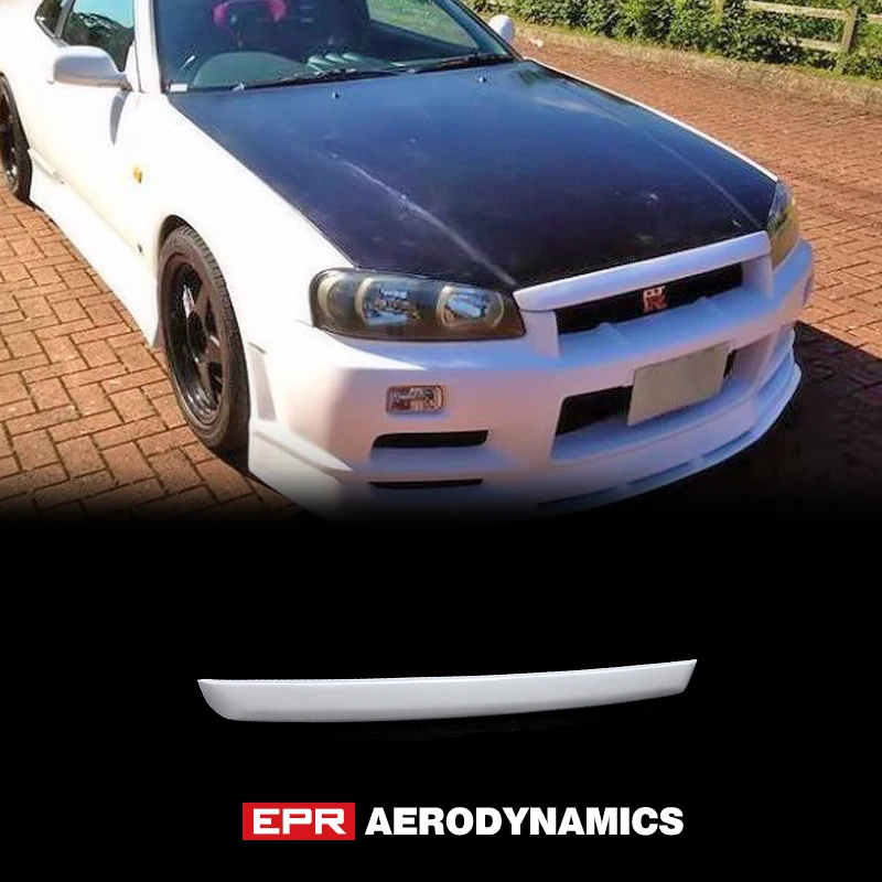 Автомобильные аксессуары для Nissan Skyline R34 Type-R URAS Type-2 Стекловолоконный капот губ FRP