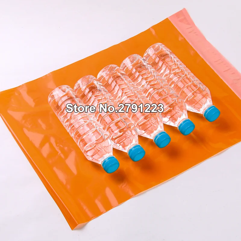 100 шт./лот оранжевые Конверты поли конверты по почте пластиковые почтовые пакеты