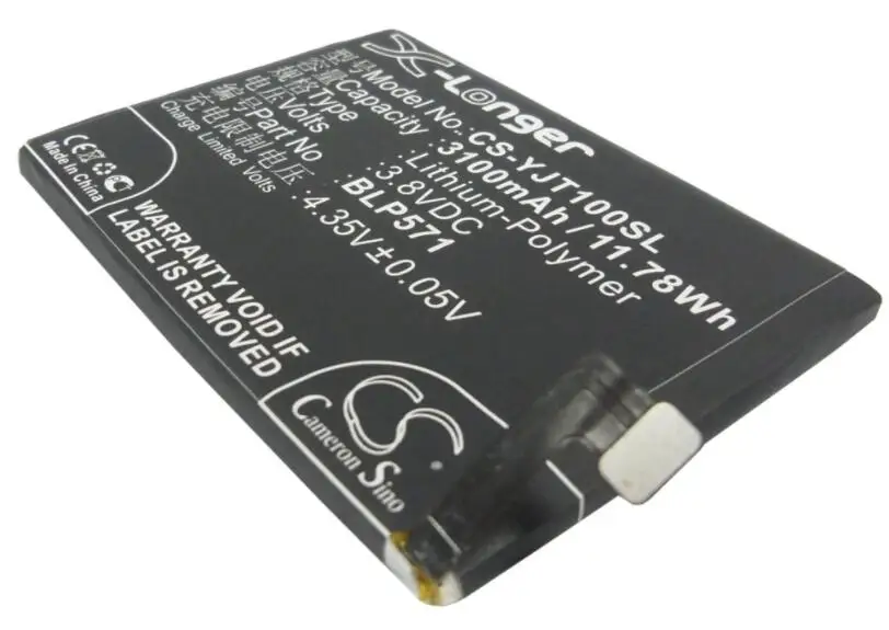 Аккумулятор cameron sino 3100 мАч для ONEPLUS A0001 One BLP571 аккумулятор смартфона