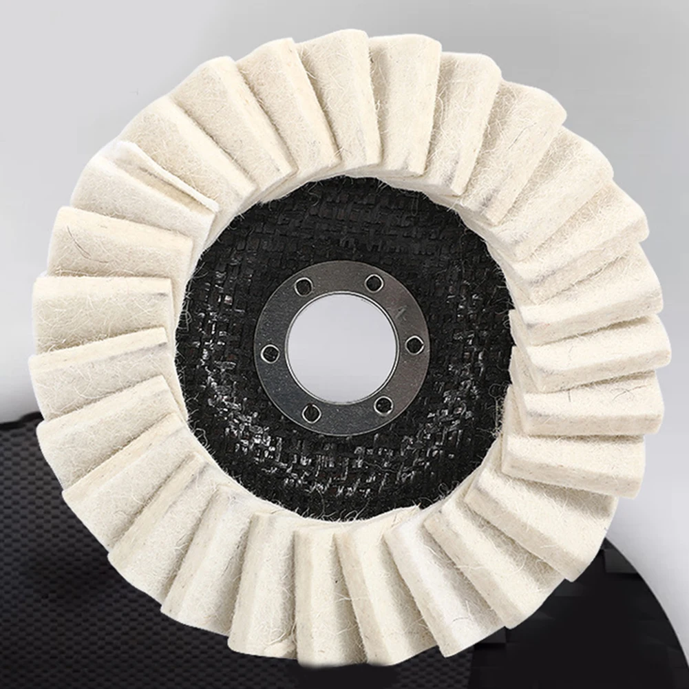 

125mm Polishing wheels 5 inch Buffing Wheel Flap Felt Disc Wool Practical
