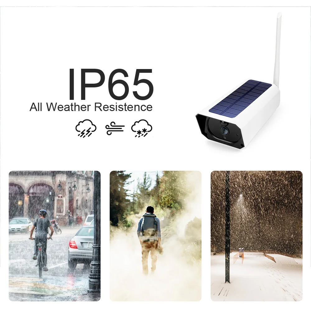 Камера с солнечной панелью wi fi 1080P|Камеры видеонаблюдения| |