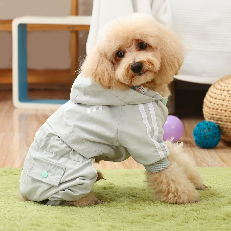 Winter Warm Dog Clothes Waterproof Overalls Jacket Raincoat Pet Coat Puppy Roupa De Cachorro KK60GF | Дом и сад