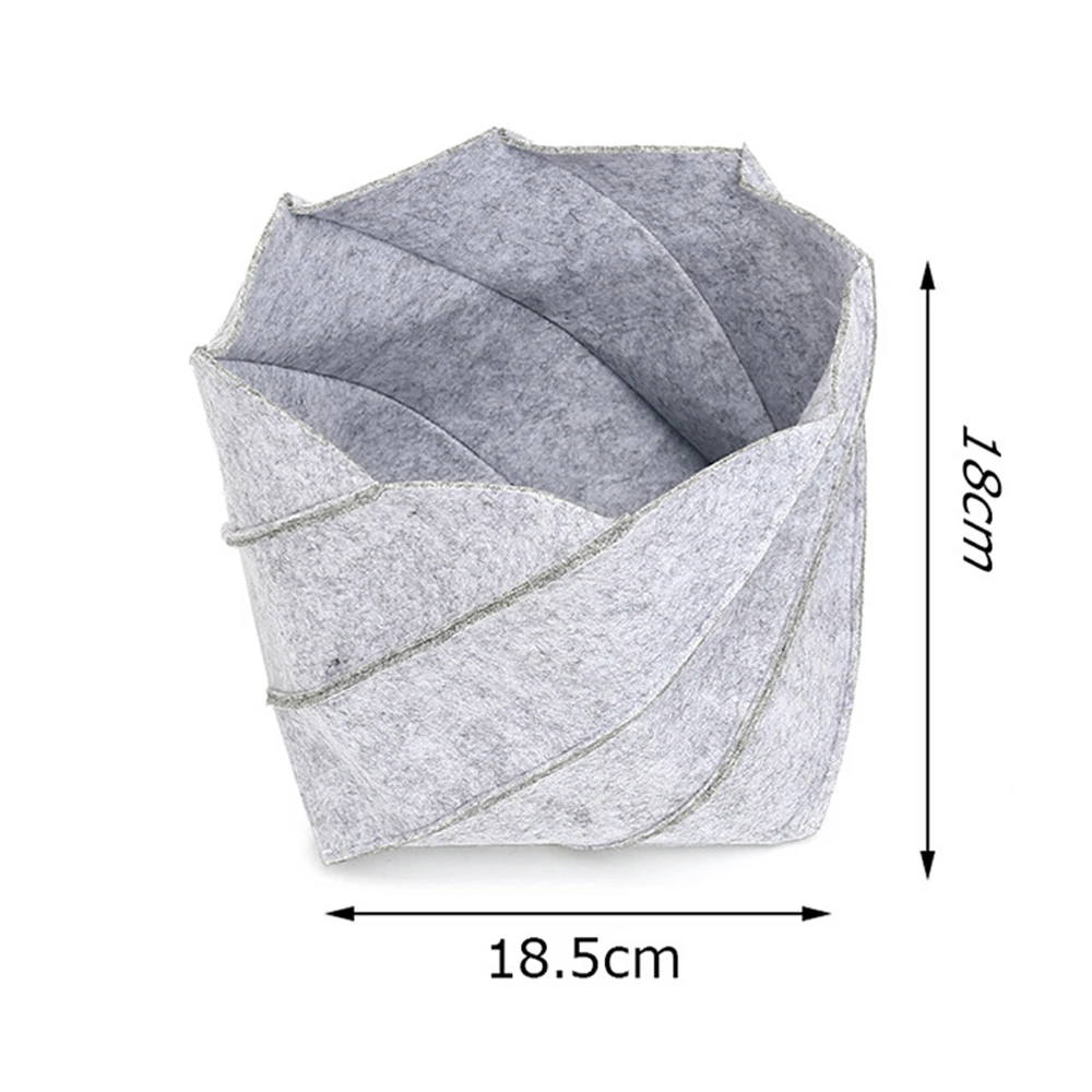 Креативная войлочная тканевая корзина для хранения сушеных цветов растений