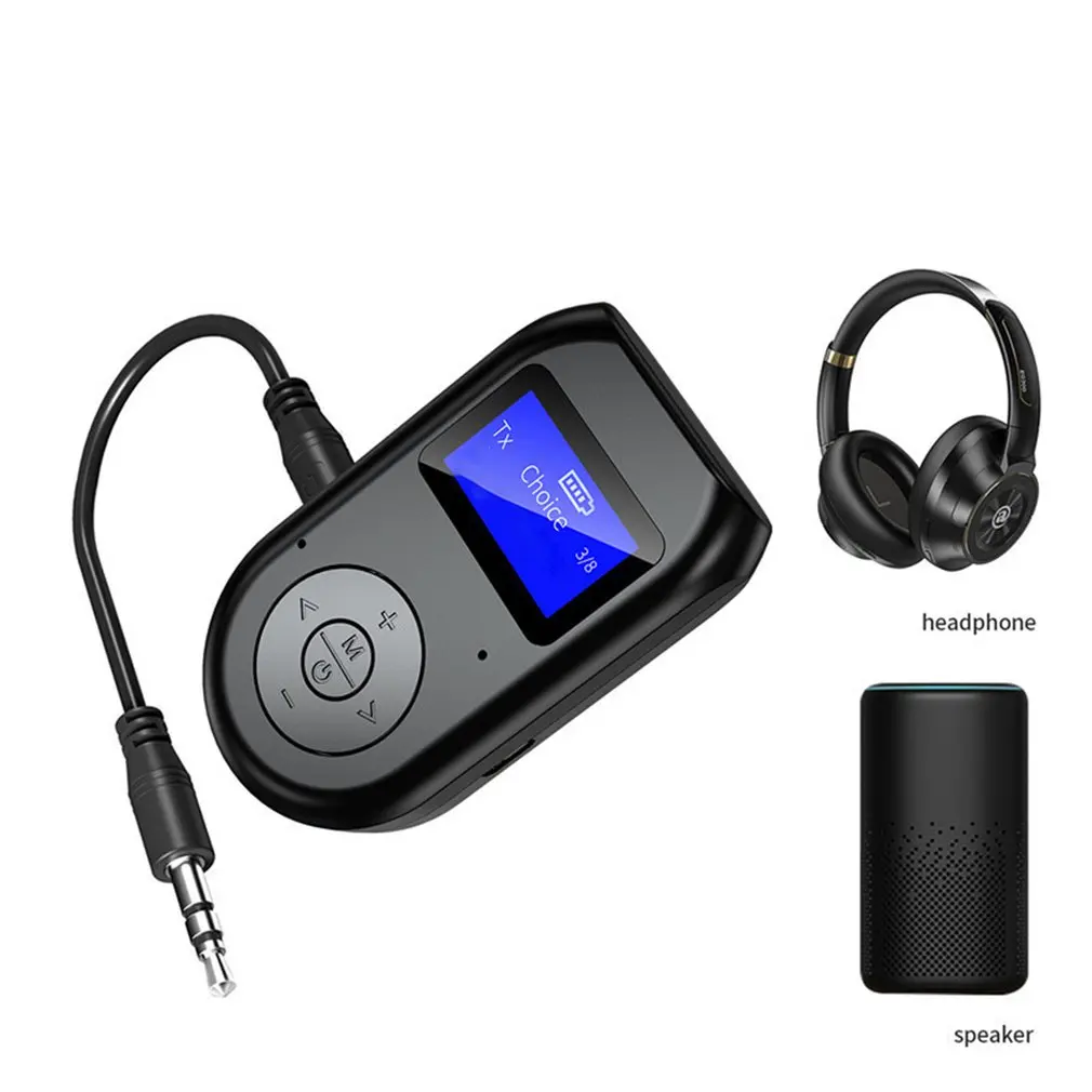 ЖК дисплей Дисплей приемник передатчик 2 в 1 Bluetooth адаптер TX/RX Беспроводной Музыка
