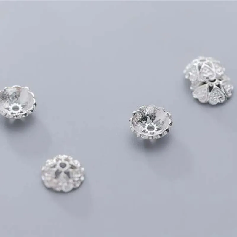 Реальная твердая искусственная Обычная Серебряная 9 мм Цветочная разделительная