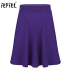 Юбка До Колена, однотонная, для девочек, на день рождения, для балета, танцев, школьных игр, юбки, детская одежда