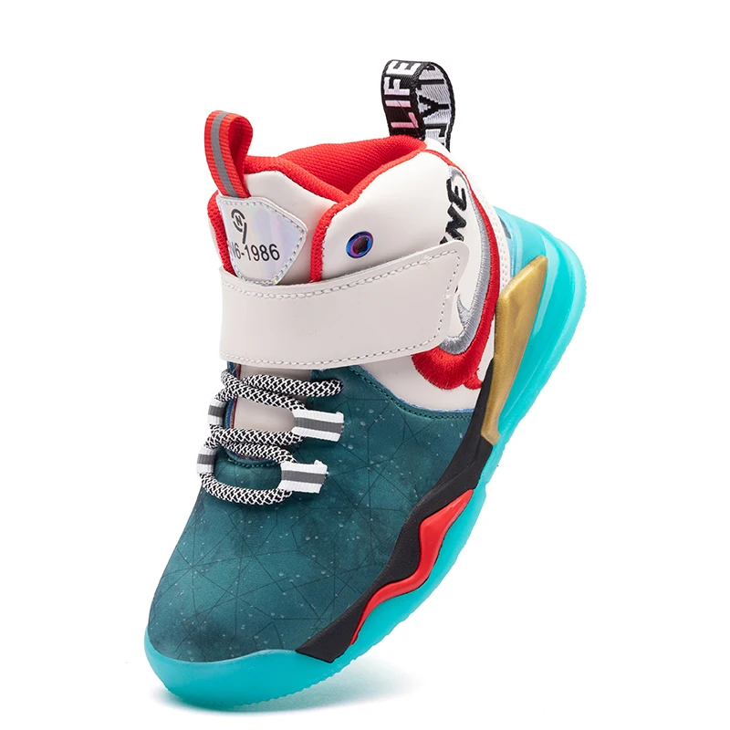 NSOH zapatillas ni&ntilde;o de invierno para Tenis gruesos， zapatos de baloncesto ligeros e impermeables, informales a la moda Tenis gruesos-3