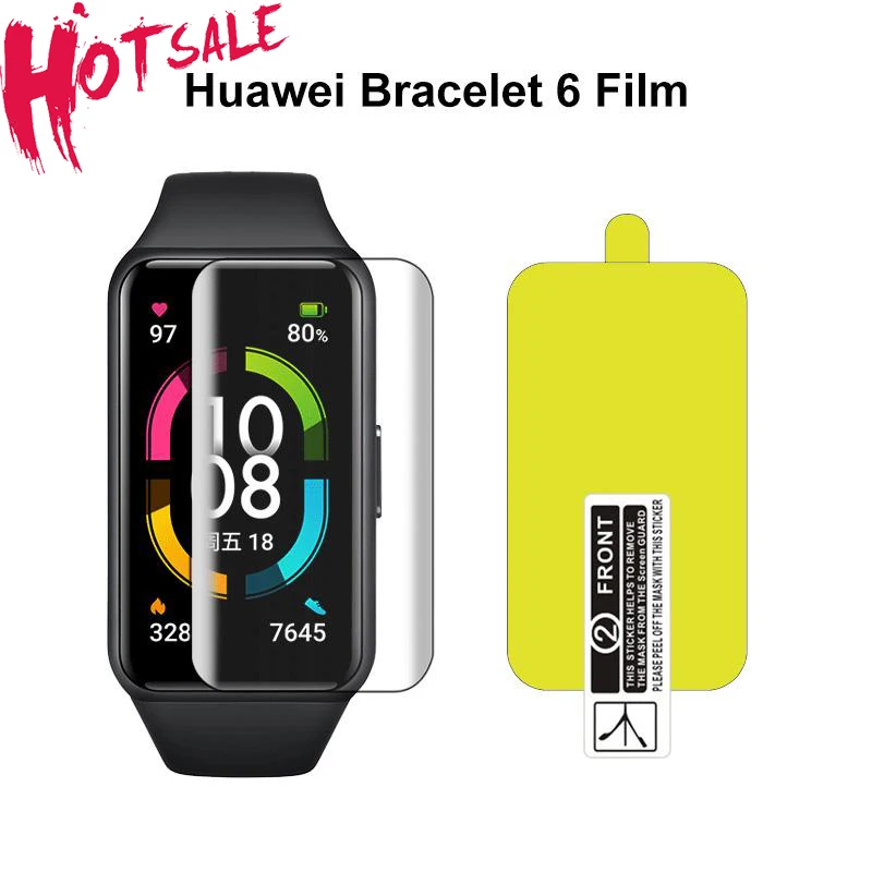 HD 5PSC ТПУ мягкая пленка для Huawei Honor Band 6 Защитная экрана на Band6 полный изогнутый