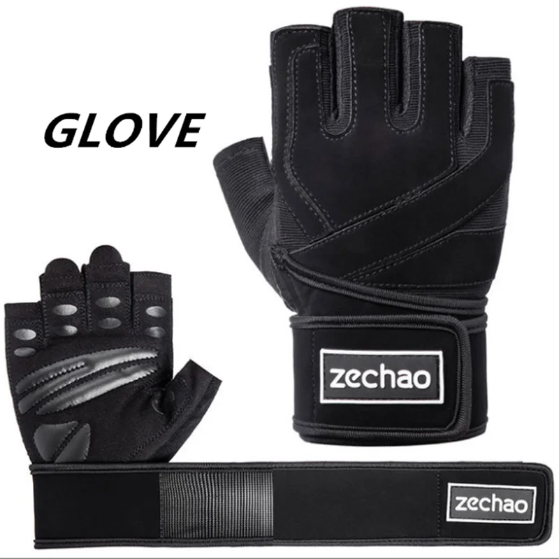 

Фитнес перчатки Для мужчин гантели турник наручные тренировки Половина Finger нескользящие тяжелая атлетика, спорт перчатки Для мужчин