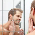 9 шт.компл. или 16 шт.компл. ПЭТ стикеры защитная пленка наклейки 15 см Квадратные Зеркальные наклейки большая мозаика задний клей декоративное зеркало