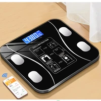 bluetooth body fat scale bmi scale led digital glass smart electronic scales bathroom wireless weight scale app android ios