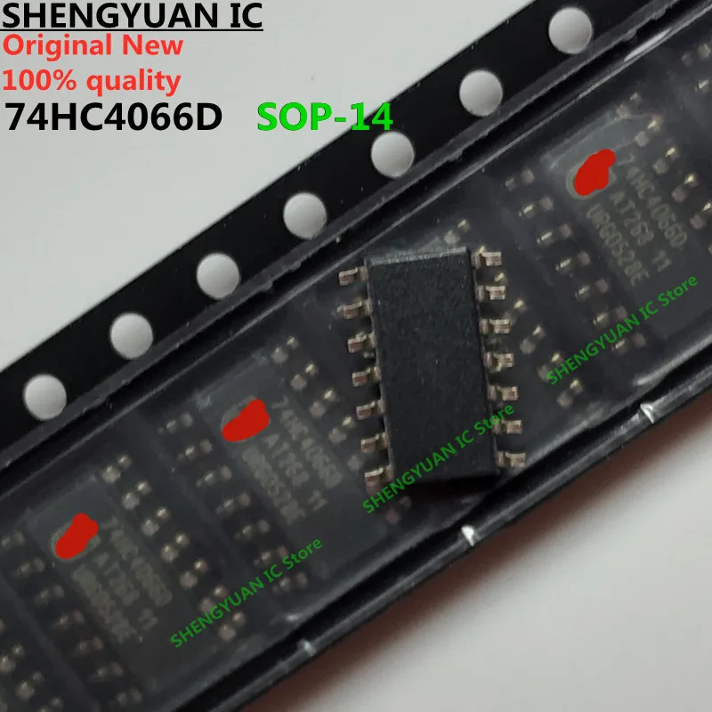 10 шт./лот 74HC4066D SOP-14 74HC4066 четырехъядерные двусторонние переключатели 100% новые
