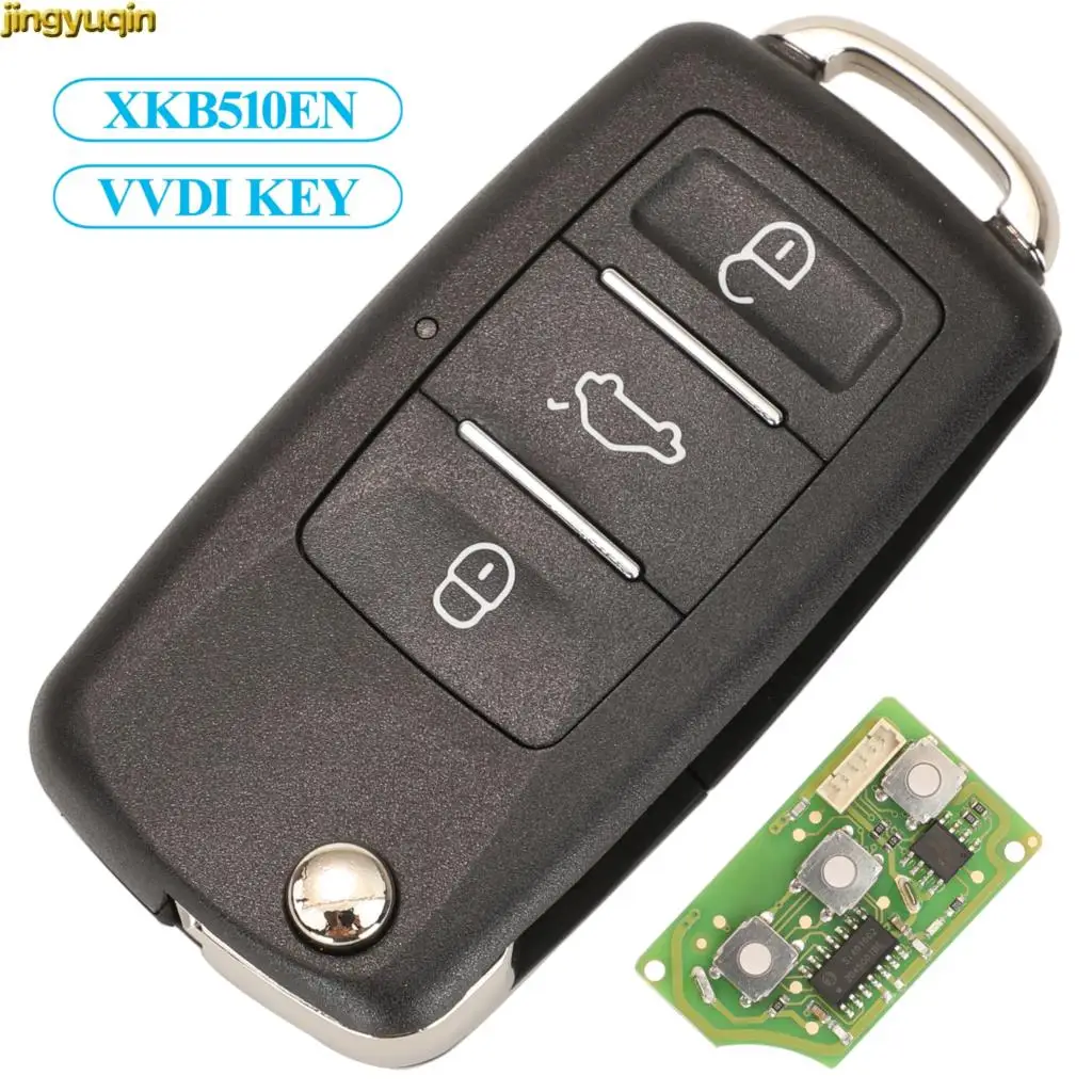 Мини-ключ Jingyuqin XKB510EN VVDI2 инструмент для VW Volkswagen Type Wire VVDI Xhorse пульт дистанционного