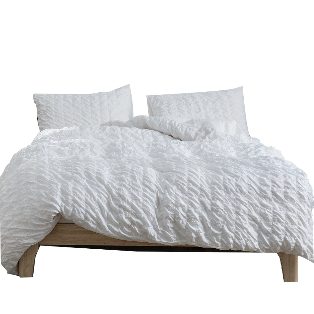 

Комплект постельного белья из 3 предметов, мягкие удобные роскошные, из промытого хлопка, с пододеяльником, наволочкой, размер King size