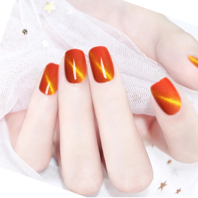 Магнитный гель для ногтей 3D эффект кошачьих глаз UB гель-лаки замачиваемый