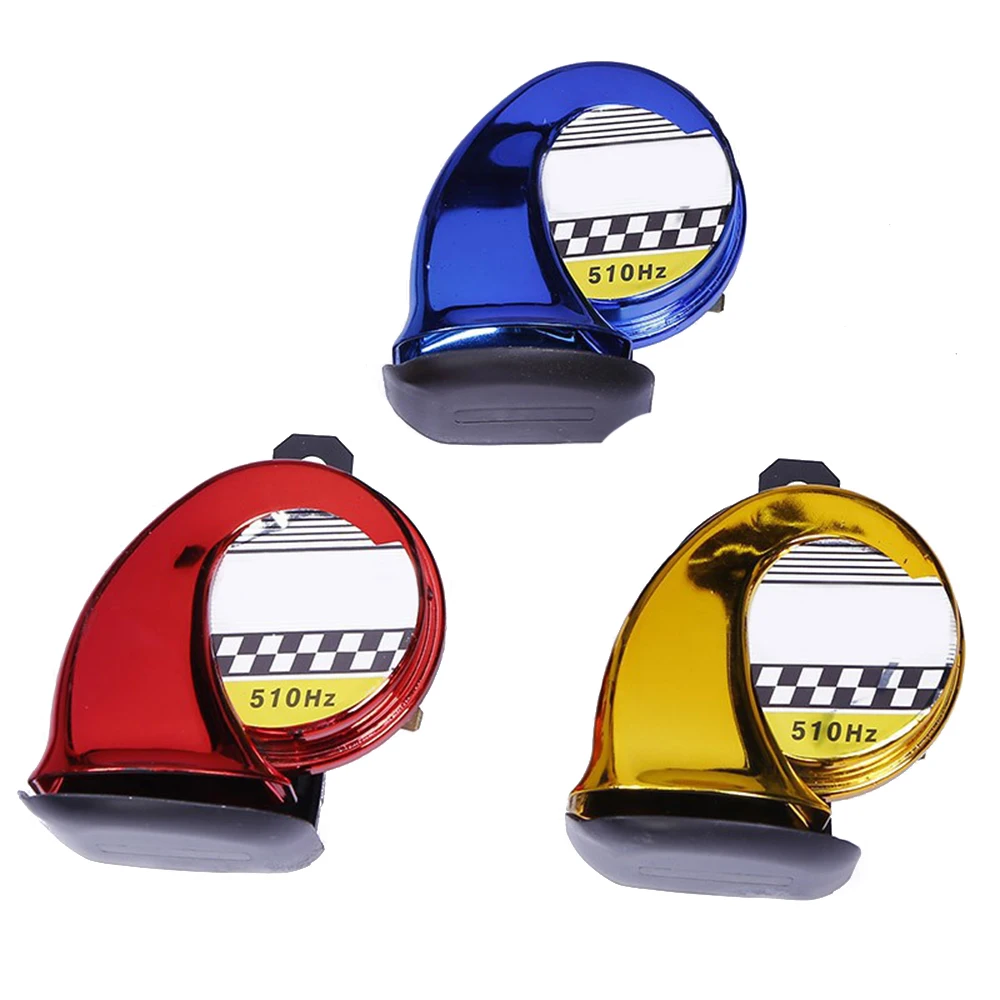 Universal 12v Dc Waterproof Snail Air Motorcycle Horn Siren Loud 110db For Truck Motorbike Red Yellow Blue 2019 Se25 | Автомобили и