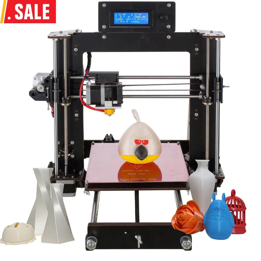 Лидер продаж обновленный высококачественный Высокоточный 3D-принтер Reprap Prusa i3 для