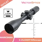 Оптический прицел Vector Optics 6-25x50SFP для охоты, тактический оптический прицел с гравировкой из стекла