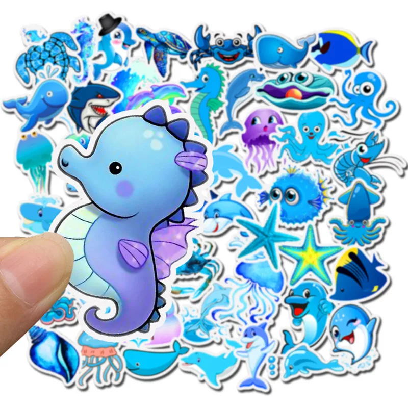 49 шт./упак. серия Ocean blue водостойкая наклейка искусство классический модный