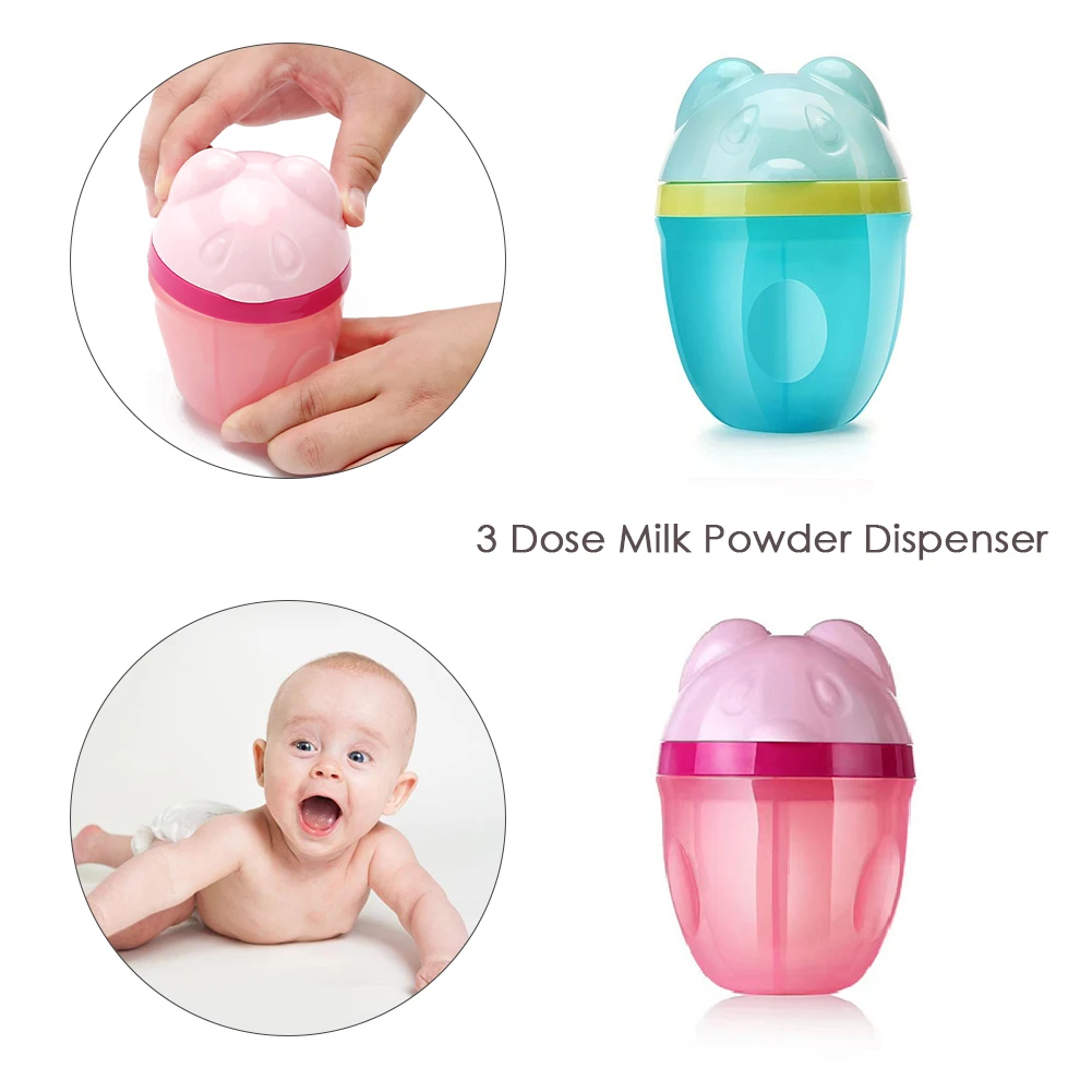 Дозатор молочного порошка 3 дозы для хранения молочной пудры|Контейнер детского