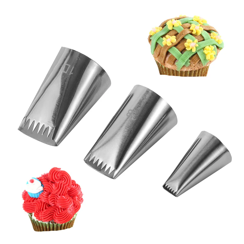 Ice Cream Cake Nozzles Flowers Grass Decorating Practical Stainless Steel DIY Baking Tools Home Living Kitchen Accessories | Дом и сад