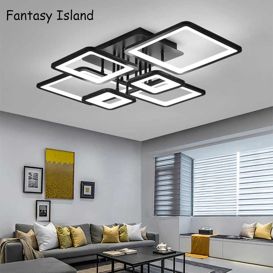 Новое поступление квадратный современные светодиодные потолочные лампы для