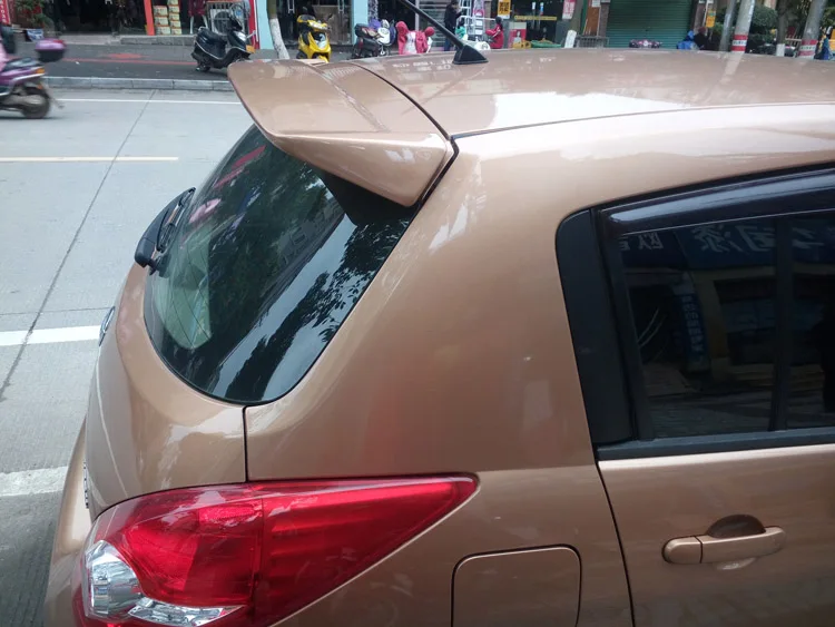 Спойлер для Versa 2006-2010 Nissan Tiida спойлер DFYK из АБС-пластика цвет заднего крыла