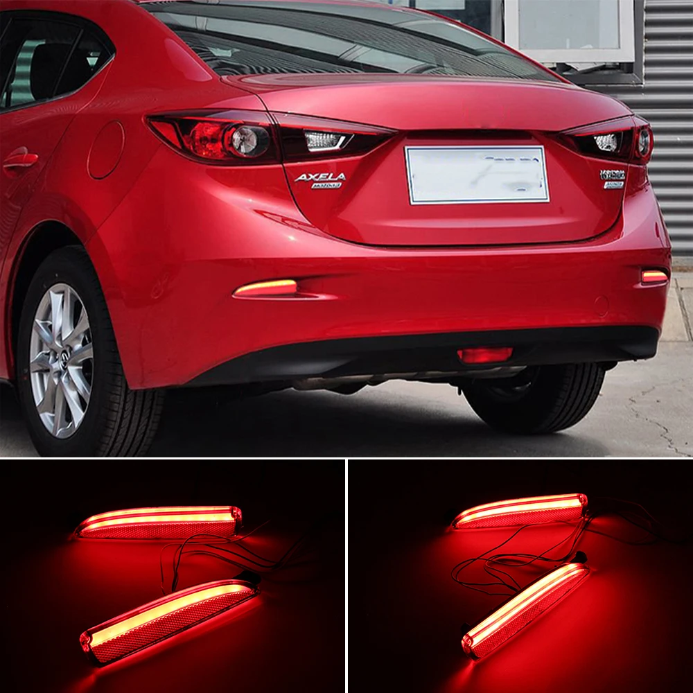 Автомобильный Стайлинг для Mazda 3 Axela 2014 2015 2016 светодиодный задний противотуманный