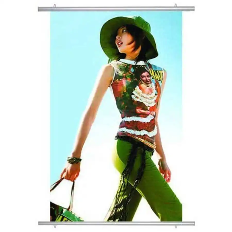 Алюминиевая Складная рамка для плаката с рельсовым зажимом держатель выставки