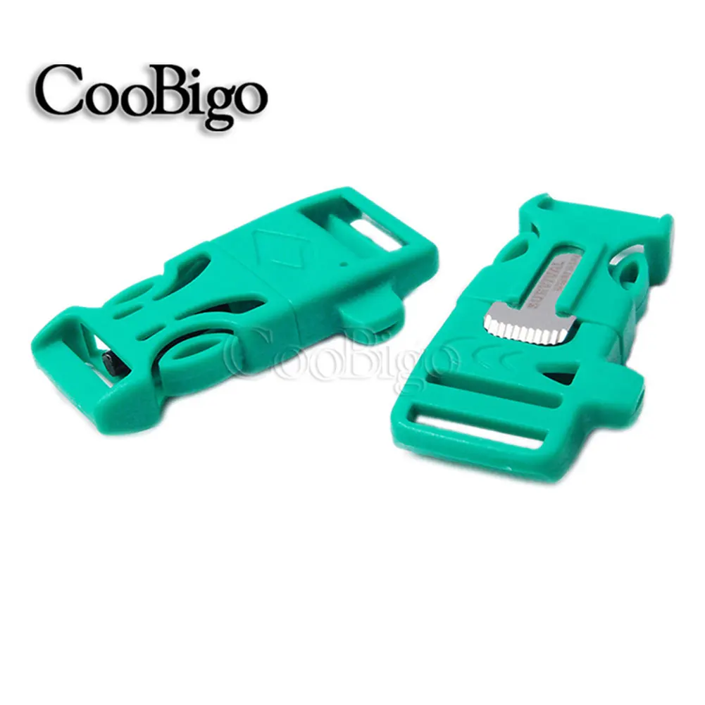 5 шт. цветной скребок с застежкой свистком 3/4 дюйма открытый рюкзак парашютом 550