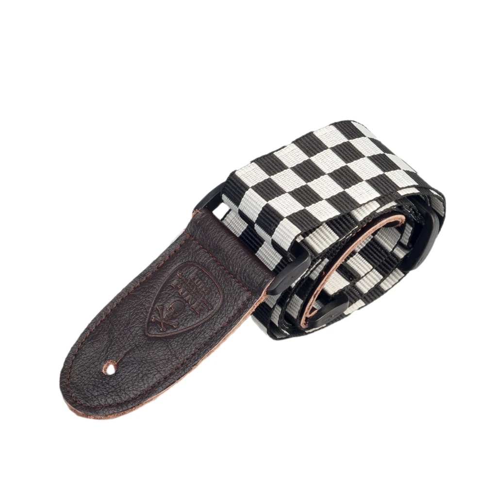 

Guitar Strap Guitar Accessories Adjustable Shoulder Strap PU Leather End Black White