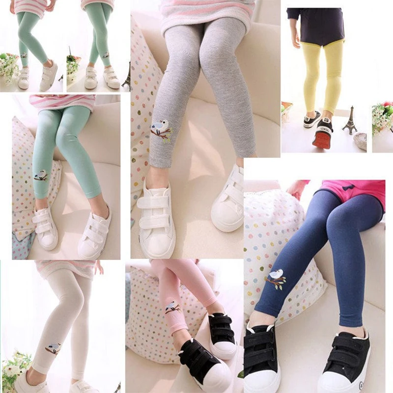 

Kids Fashion Leggings Kids Girls Spring Summer Flower Printed Children Trousers Girl Casual Pencil Pants Cute Toddler Leggings