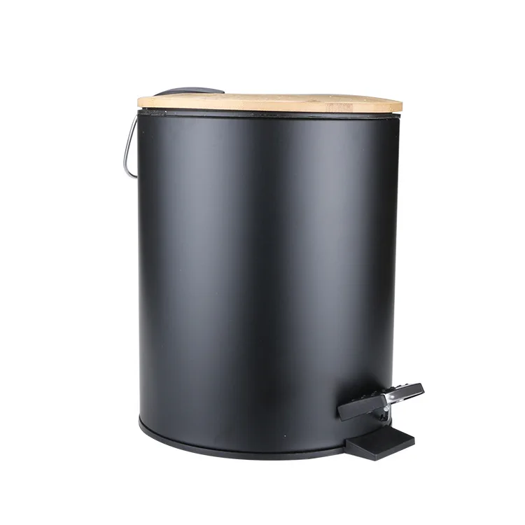 

Metal Trash Bin Garbage Can For Kitchen Pedal Dustbin Hotel Waste Rubbish Basket Bin Organizer Storage Bucket