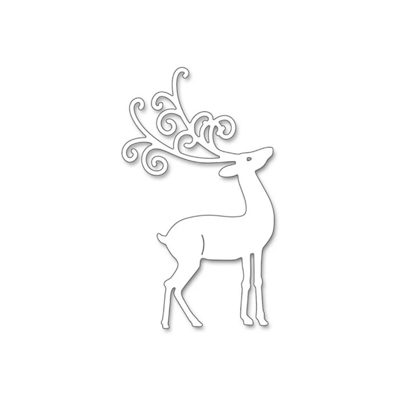 Металлическая Форма для вырезания рождественского оленя самостоятельного