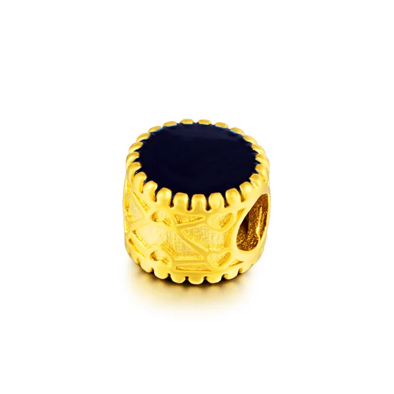 

Vietnam Sand Gold Bracelet Beaded Color Epoxy Ocean Star Gold Plated Men's and Women's Leather Cord Bracelet Accessories