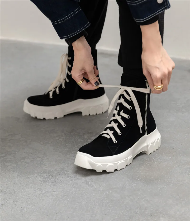 

MoonMeek 2020 New arrival women boots comfortable keep warm winter snow boots fashion lace up zip ankle boots ladies shoes