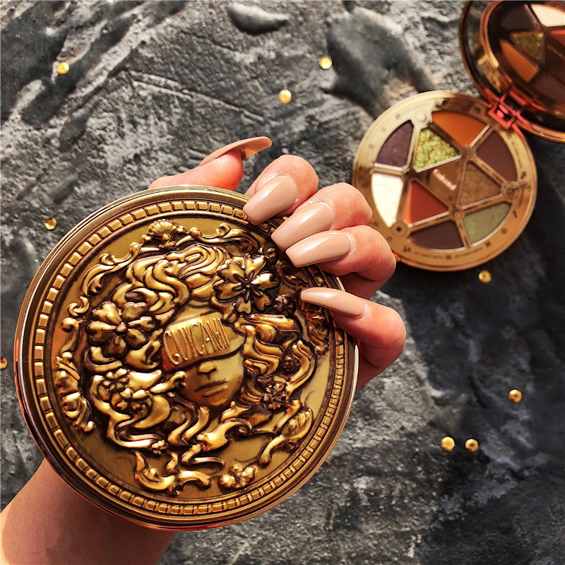 Палетка теней GUICAMI Lucky Coin для макияжа тени век нюдовые матовые профессиональная