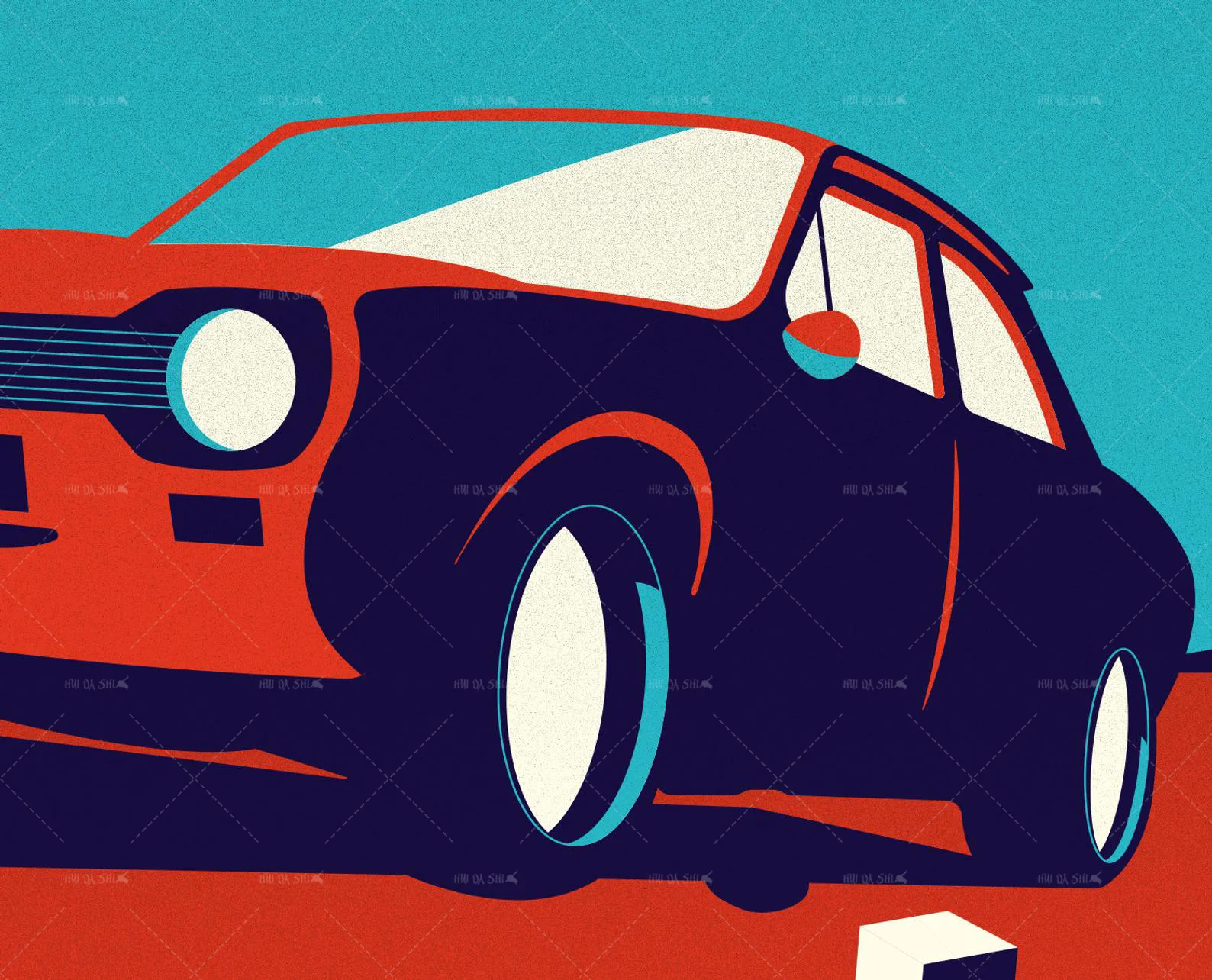 Strona główna Ford Mk 1 Эскорт принчатный на натуральном белом красивый дизайн холщо