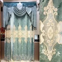french living room curtain high grade atmosphere bedroom balcony villa water soluble embroidery curtain cloth window screen