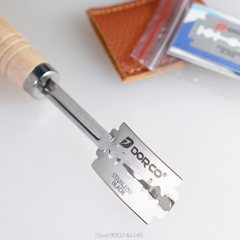 Специальный хлеб изогнутый дугой нож с деревянной ручкой 4 шт. сменные лезвия