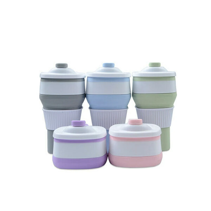 Складная силиконовая чашка для путешествий многоразовая чая и кофе 300 мл 2019 | Дом