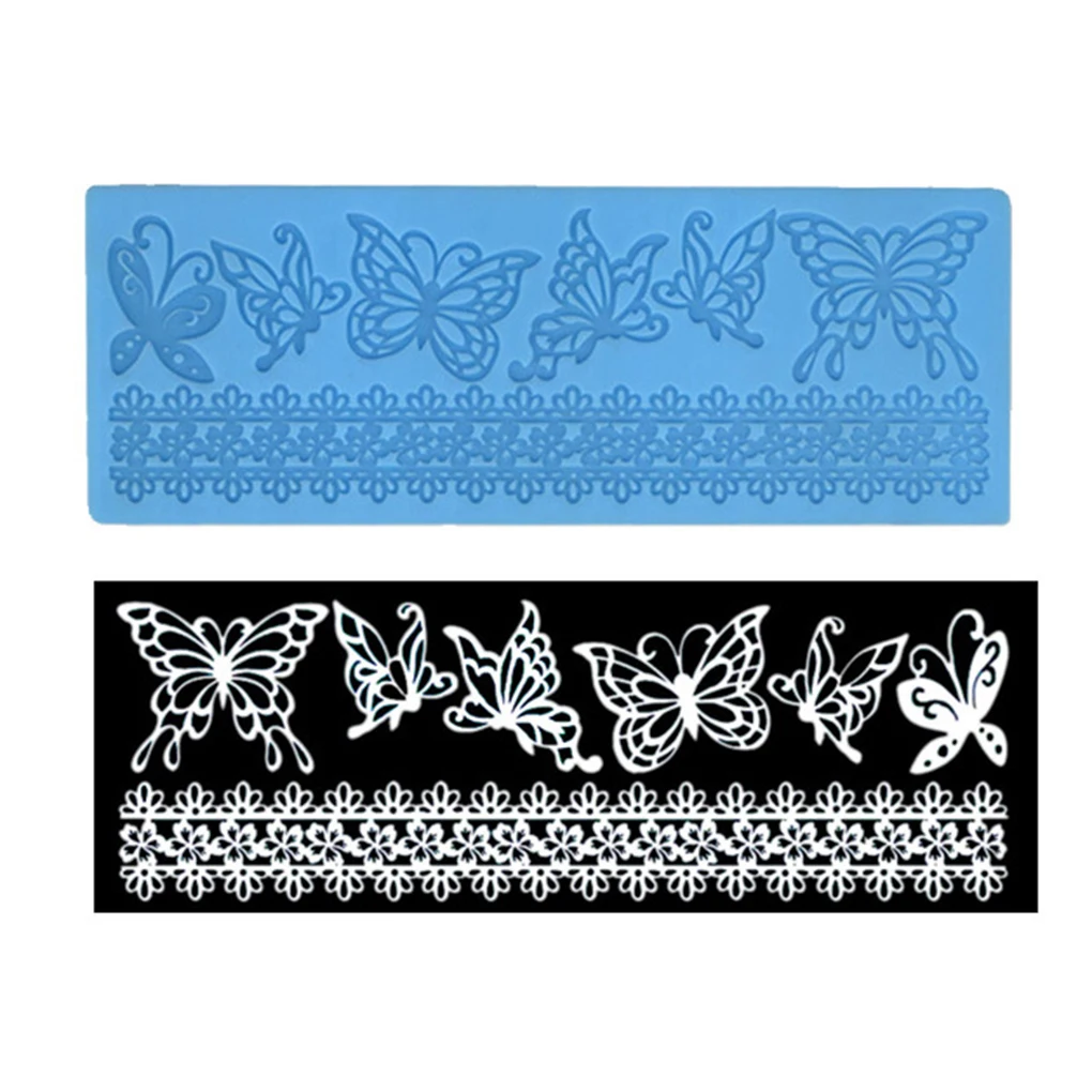 Форма для цветочного кружева торт границы украшения инструменты помадка 3D