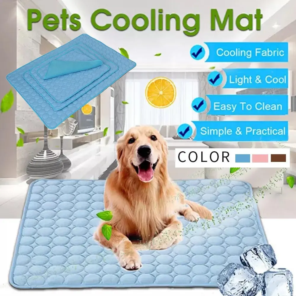 

For Pet Cooling Mats Summer Ice Soft Blanket Pet Dog Cat Bed Pad Sofa Cushion Portable Tour Camping Yoga Sleeping Pet