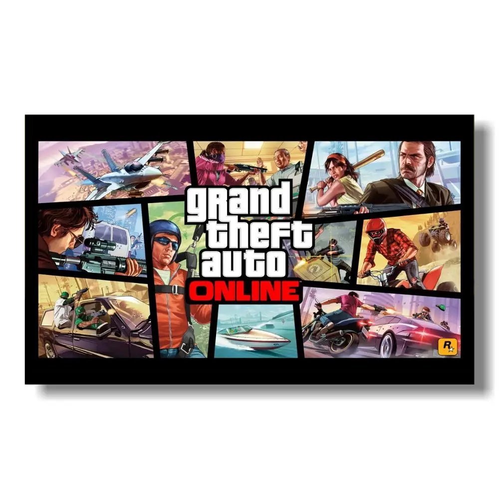 Винтажный холст с принтом из GTA San Андреас постер художественной печатью