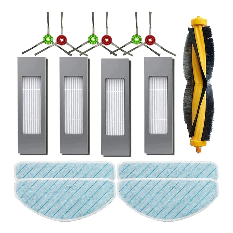

Replacement Part Kit of Side Brush Filter Mop Cloth for Ecovacs Deebot OZMO T9 T9AIVI Robot Vacuum Cleaner Accessories