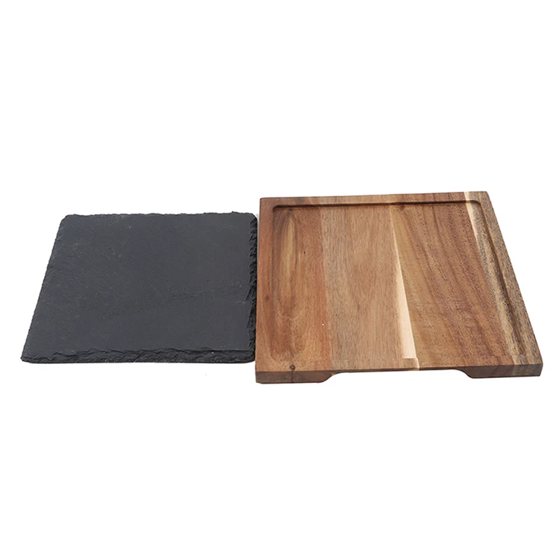 Wooden Plate Round Square Bowls Plates For Succulents Pots Trays Base Stander Garden Decor Home Decoration Craft | Дом и сад