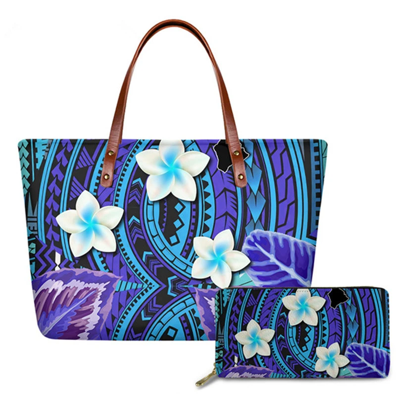 Fashion Handbags&Purse Set Luxury Lady Handbag Polynesian Printed Shoulder Bags For Women 2020 Casual Women'S Bag Bolsa Feminina